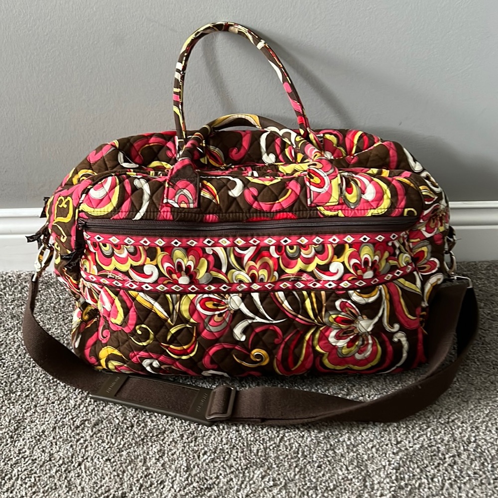 Vera Bradley Puccini weekender duffel bag floral
